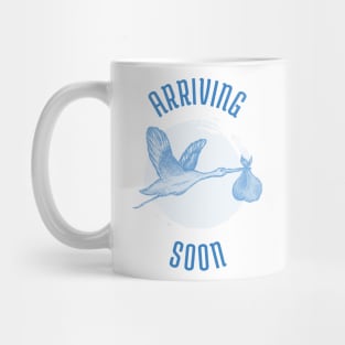 Baby Boy Arriving Soon Mug